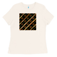 Bone african floral seamless pattern Ladies Tee - BundleAndBundleShop