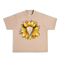 Burro sunflower bull skull Urban Heavy Tee - JahusDesignShop
