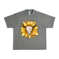 Tornado sunflower bull skull Urban Heavy Tee - JahusDesignShop