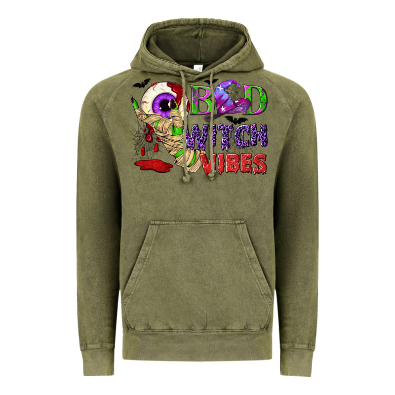 Bad Witch Vibes Vintage Hoodie by NancyCooperArtShop | Teevron