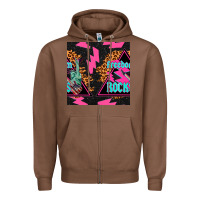 Chestnut freedom rocks seamless pattern Zipper Hoodie - BundleAndBundleShop