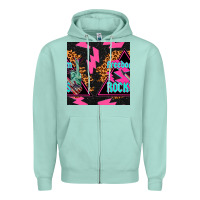 Seafoam freedom rocks seamless pattern Zipper Hoodie - BundleAndBundleShop