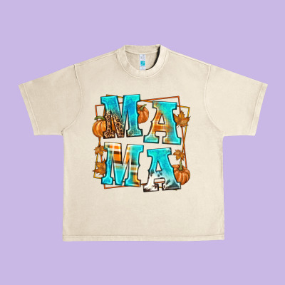 Fall Mama Urban Heavy Tee Designed By Texasbilliewilder