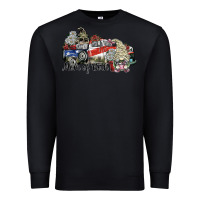 Black mom of both Premium Sweatshirt - SublimationCraftShop