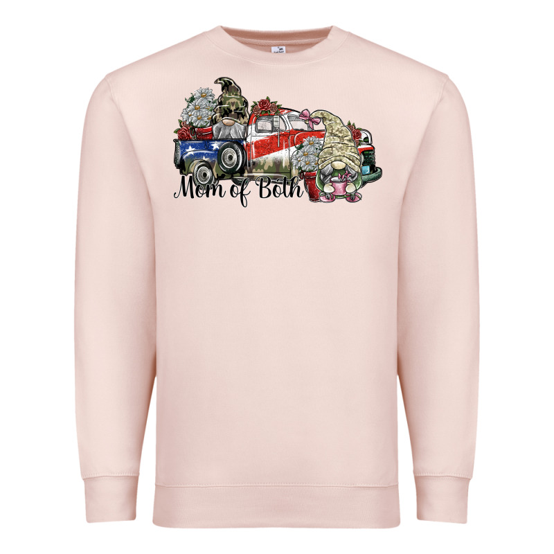 Mom Of Both Premium Sweatshirt by SublimationCraftShop | Teevron