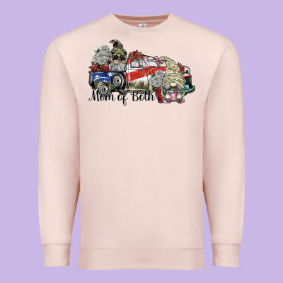 Mom Of Both Premium Sweatshirt Designed By Sublimationcraftshop