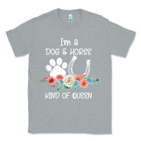 Heather Grey Im A Dog And Horse Kind Of Queen Classic Tee - Bettercallsaul