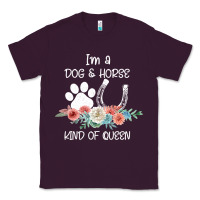 Plum Im A Dog And Horse Kind Of Queen Classic Tee - Bettercallsaul