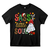 Black Sassy litte soul Heavy Core Tee - NancyCooperArtShop