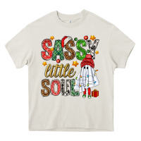 Cream Sassy litte soul Heavy Core Tee - NancyCooperArtShop