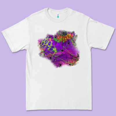 Halloween Spider Web For Patches Premium Tee Designed By Bundleandbundleshop