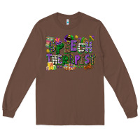 Chestnut speech therapist mardi gras cowgirl Long Sleeve Tee - CowGirlArtShop