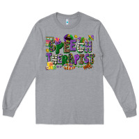 Heather Grey speech therapist mardi gras cowgirl Long Sleeve Tee - CowGirlArtShop