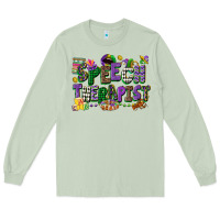 Matcha speech therapist mardi gras cowgirl Long Sleeve Tee - CowGirlArtShop