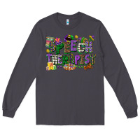 Smoke speech therapist mardi gras cowgirl Long Sleeve Tee - CowGirlArtShop
