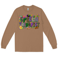 Toasted Coconut speech therapist mardi gras cowgirl Long Sleeve Tee - CowGirlArtShop
