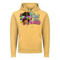 Vintage Mustard 70's made 80's raised afro messy bun Vintage Hoodie - texasbilliewilder
