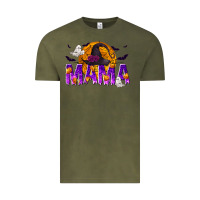 Vintage Olive Halloween Mama Vintage Tee - texasbilliewilder
