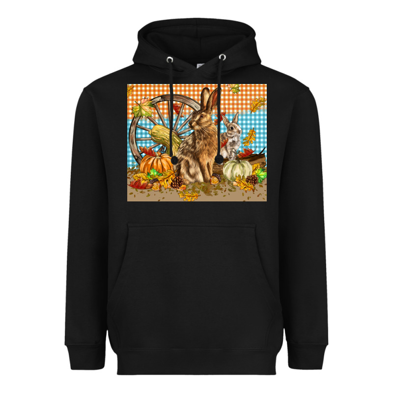 Fall Rabbit  Mousepad Heavyweight Hoodie by LillyAllenDesigns | Teevron