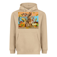 Mushroom fall rabbit  mousepad Heavyweight Hoodie - LillyAllenDesigns