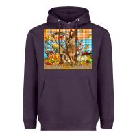 Plum fall rabbit  mousepad Heavyweight Hoodie - LillyAllenDesigns