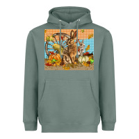 Sage fall rabbit  mousepad Heavyweight Hoodie - LillyAllenDesigns