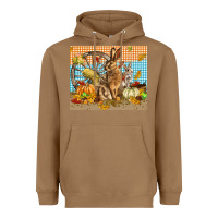 Toasted Coconut fall rabbit  mousepad Heavyweight Hoodie - LillyAllenDesigns