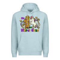 Blue Mist my first mardi gras unicorn Premium Hoodie - FaDigitalArtStudio