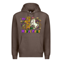 Coffee my first mardi gras unicorn Premium Hoodie - FaDigitalArtStudio