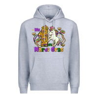 Heather Grey my first mardi gras unicorn Premium Hoodie - FaDigitalArtStudio