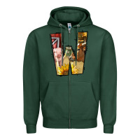 Sports Green farm life alphabet lowercase letters w Zipper Hoodie - BundleAndBundleShop