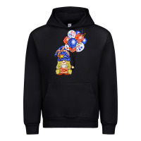 Black patriotic gnome balloon Urban Hoodie - BarkalooDesign