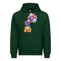 Forest Green patriotic gnome balloon Urban Hoodie - BarkalooDesign