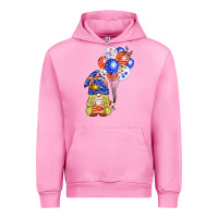 Fuchsia Pink patriotic gnome balloon Urban Hoodie - BarkalooDesign