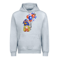 Heather Grey patriotic gnome balloon Urban Hoodie - BarkalooDesign