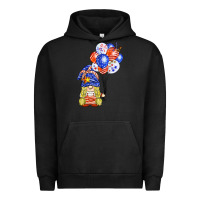 Pigment Black patriotic gnome balloon Urban Hoodie - BarkalooDesign