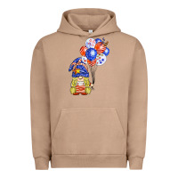 Pigment Burro patriotic gnome balloon Urban Hoodie - BarkalooDesign