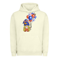 Pigment Pistachio patriotic gnome balloon Urban Hoodie - BarkalooDesign