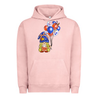 Pigment Salmon patriotic gnome balloon Urban Hoodie - BarkalooDesign
