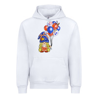 White patriotic gnome balloon Urban Hoodie - BarkalooDesign