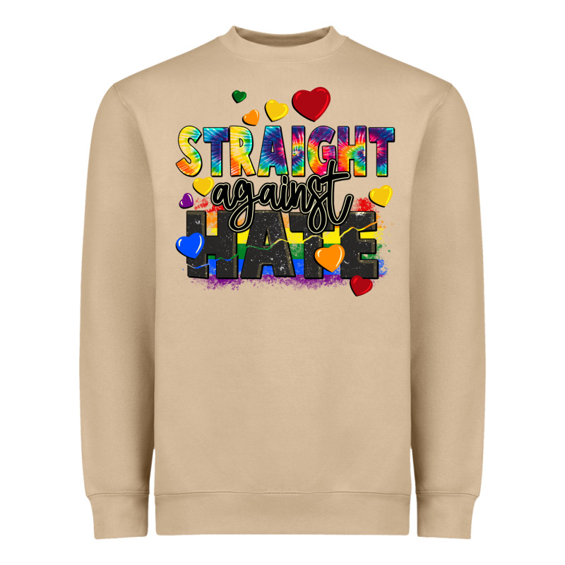 Straight Against Hate Heavyweight Sweatshirt by FaDigitalArtStudio | Teevron