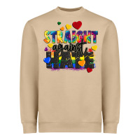Mushroom straight against hate Heavyweight Sweatshirt - FaDigitalArtStudio
