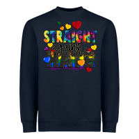 Navy straight against hate Heavyweight Sweatshirt - FaDigitalArtStudio