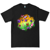 Black halloween candy patches Premium Tee - BundleAndBundleShop
