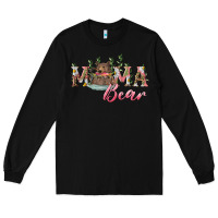 Black mama bear with daisy Long Sleeve Tee - RanaPortraitStore