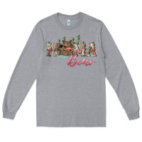Heather Grey mama bear with daisy Long Sleeve Tee - RanaPortraitStore