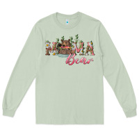 Matcha mama bear with daisy Long Sleeve Tee - RanaPortraitStore