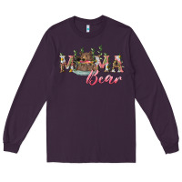 Plum mama bear with daisy Long Sleeve Tee - RanaPortraitStore
