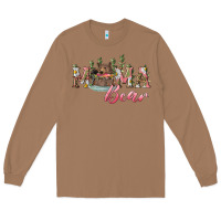 Toasted Coconut mama bear with daisy Long Sleeve Tee - RanaPortraitStore