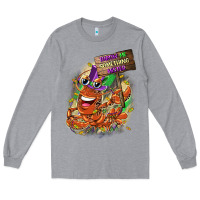 Heather Grey throw me something mister Long Sleeve Tee - CowGirlArtShop
